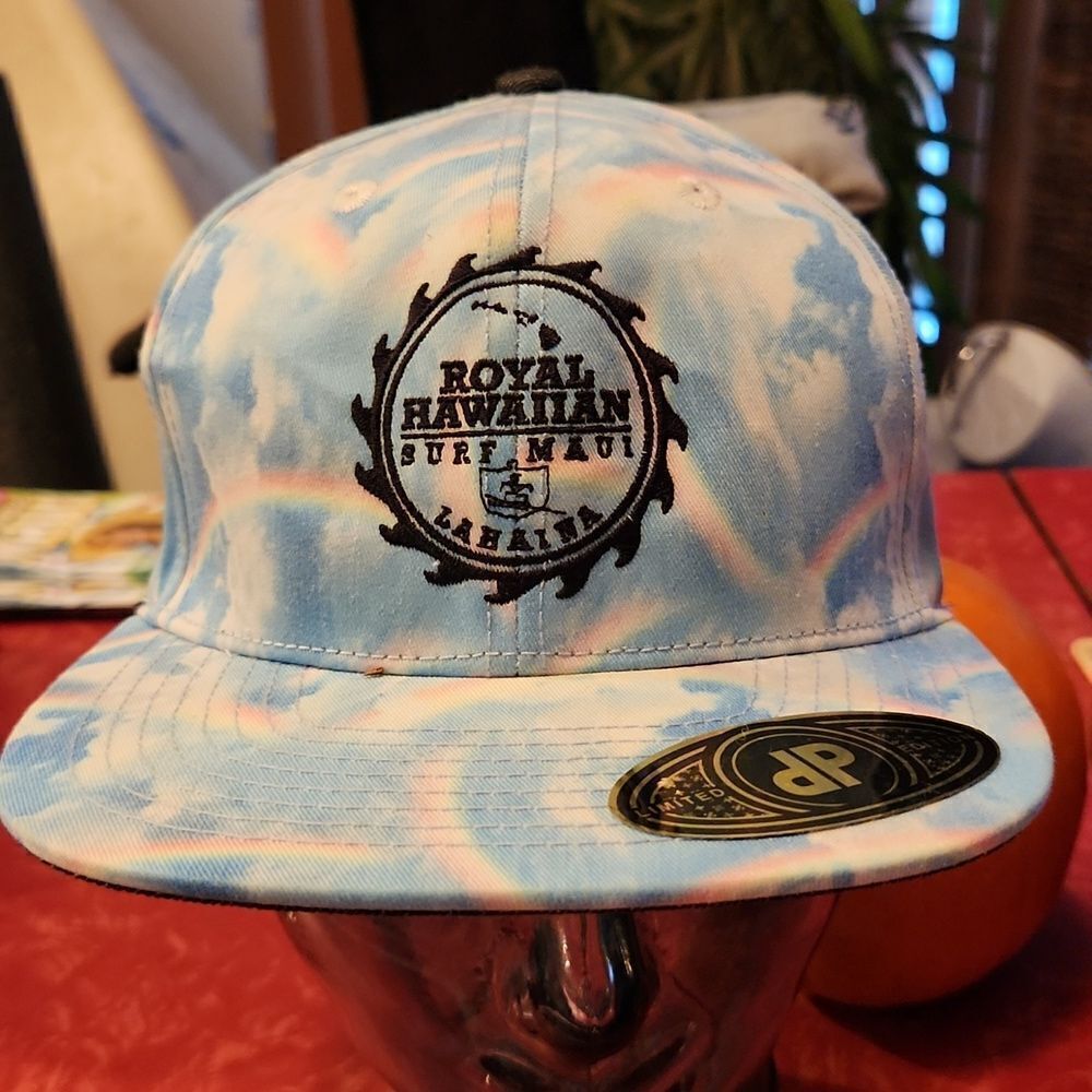 Royal Hawaiian Surf Maui Lahaina Maui Hawaii Rainbows Clouds Snapback Hat